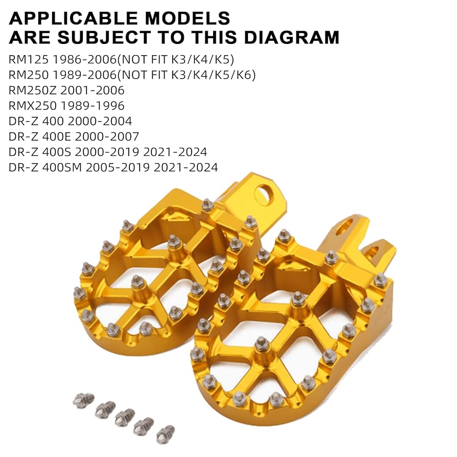 Amazon.com: JFG RACING Dirt Bike Foot Pegs,CNC Motorcycle
